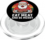 Lustiges Weihnachtsmann-Kost&uuml;m, Metzgerfleisch, Steak, Party-Kost&uuml;m PopSockets PopGrip f&uuml;r MagSafe