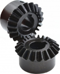 Electric Small Gears 2 Pieces 1 M 20T Bevel Spur Gear 1:1 Bevel Gear 1 Module 20 Teeth 6 mm 8 mm Inner Hole Spiral Bevel Gears 90 Degree Bevel Gear Mitre Worm (8 mm Bore)