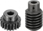 hankekaart 1045 Stahl-Schneckengetriebe-Set, 20T, 1,25 Modul, 1:20, Reduktionsrate, Rechtsdrehung, Getriebe-Rad, Reduzierst&uuml;ck (Getriebe-8 mm Bohrung, 28 mm Au&szlig;endurchmesser, Stange 8 mm Bohrung)