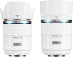 SIRUI Sniper 16 mm, 75 mm Auto Focus Lens Set, F1.2 Wide Angle APS-C Camera Lens, X Mount Lens for X-H2s, X-T5, X-M5, X-S20 (X Mount, White)
