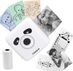 Ofeace Mini Printer, 300DPI Photo Printer for Smartphone, 1S Connection, with 1100 mAh, Panda Design, Compatible with iOS & Android, for Memo, Photo, Receipt Label, QR Code Printing Thermal Printer