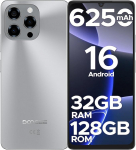 DOOGEE Note 58 Android 16 mobiiltelefon ilma lepinguta, 6250 mAh, 32GB + 128GB/2TB TF nutitelefon, 6,75-tolline HD+ IPS T7250 Octa Core mobiiltelefon odavalt, 16MP + 8MP, Dual SIM 4G Simlock-free mobiiltelefon