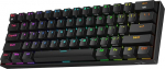 Redragon K530 Pro Draconic 60% BT/Wired/2.4GHz traadita mehaaniline 61 klahvi Hot-Swap RGB m&auml;nguklaviatuur taktilise pruuni l&uuml;litiga Windows/Mac/Androidile