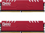 DATO 32GB RAM (16GBx2), DDR4 3200MHz koos jahutusalusega, PC4-25600 CL16 1.35V 288-pin Non-ECC UDIMM lauaarvuti m&auml;lumoodul m&auml;ngimiseks, Extreme Red