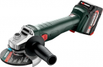 metabo juhtmeta nurklihvmasin W 18 7-125 - 18 V, 125 mm ketas - &uuml;lekoormuskaitse, pehmek&auml;ivitus, v&otilde;imas ja mitmek&uuml;lgne professionaalidele ja harrastajatele - sisaldab 2 x akupaketti 4,0 Ah, laadijat ja MetaBOXi.