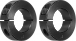 hankimine kaardil v&otilde;llih&uuml;lss 1 "Bore Single Split Carbon Steel Clamp Collar Shaft Sleeves with Set Screw Black Pack of 2