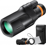 K&F Concept Monocular Telescope IP68 Waterproof 12 x 50 HD Mobile Phone Telescope with Arca Interface for Bird Watching, Hunting, Hiking, Concert, Black