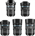 SIRUI Sniper 16 mm, 23 mm, 33 mm, 56 mm, 75 mm autofookusobjektiivide komplekt, F1.2 lainurk APS-C kaamera objektiiv, E Mount objektiiv A6400, A6700, ZV-E10, FX3/30 jaoks (E Mount, must)