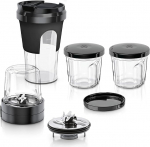 Bosch TastyMoments MUZ45XTM1 5 in 1 Segamine Jahvatamine Hakkamine Hoidmine ToGo Cup Sobib MaxxiMUM Series 4 Series 2 MUM4 toiduprotsessorile