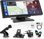 Carpeer CarPlay & Android Car Display autostereo, autokuvar, 10,26-tolline IPS puuteekraan, digitaalne vastuv&otilde;tja 1080p tagantvaate kaameraga, Super Link, GPS navigatsioon, S1ri, Bluetooth audio, FM, AUX