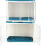 Pssopp Dish Dryer, Large Spacious Dish Dryer with Removable Draining Board for Restaurant, Kitchen, Home