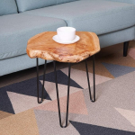 NBWOOD looduslik serva k&uuml;ljelaud 3 juuksekarva jalaga ja &ouml;&ouml;kapp magamistuppa ja elutuppa, 19" L x 16" W x 20" H 16" D k&uuml;ljelaud 16" K&otilde;rge k&uuml;ljelaud