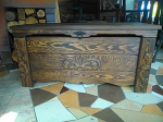 Ottoman Ceiling Box Coffee Table Trunk Vintage Chest Made of Wood (MG2)
