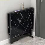 Ettelaua kitsas konsool massiivpuidust kokkupandav s&ouml;&ouml;gilaud ruumi s&auml;&auml;stev laiendatav k&ouml;&ouml;k elutuba multifunktsionaalne diivanilaud taga