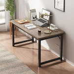 Kaasaegne t&ouml;&ouml;stuslik suur arvutilaua, lihtne metallist ja puidust kontorilaua, stiilne t&ouml;&ouml;laud s&uuml;learvuti jaoks, sobib ideaalselt kodukontorisse ja t&ouml;&ouml;kohale