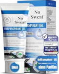 No Sweat&reg; Anti Sweat Gel higistamisvastane geel Tugev higistamine T&otilde;hus higistava n&auml;o vastu - v&auml;hendab higistamist Anti-Sweat Spetsiaalselt tugevalt higistavatele n&auml;gudele m&otilde;eldud higistamisvastane geel