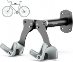 Sportneer Bicycle Wall Mount - High-Strength Aluminium Bicycle Mount Wall for up to 25 kg with 5-Level Angle Adjustment Space Saving with Protective Pads - Suitable for Road Bikes, Mountain Bikes