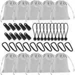 Frstem Kaasaskantav kaalukott kardinatele, liivakott Gazebo laudlinad kaalud v&auml;ljas | 10 komplekti linasest kaalukotte, klambrid, D-r&otilde;ngad ja elastsed k&ouml;ied