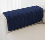 Foxdecor diivanivarre katted, diivanivarre katted, tugitooli katted, komplekt 2, libisemiskindlad toolivarrega katted, k&auml;etoe kate diivanile, tugitooli toolile, diivanikaitsja (tumesinine, 26x26 tolli)