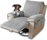 CFPLeHiYS tugitooli kaitsekate, l&otilde;&otilde;gastav tooli viskamine k&auml;etoega, toolipadi, libisemiskindel TV tool, kaitsekate, diivanite k&auml;etugede katted, k&auml;etugede katted, tugitooli katted lemmikloomadele, koertele (Hall, 1 iste).