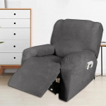 Diivanikatted tugitoolile Velvet Stretch Recliner Slipcovers jaoks 1/2/3 istekoha diivanikatted M&ouml;&ouml;blikatted Paksud pehmed pestavad koos lamades kotiga (Hall, 1 istekoht)