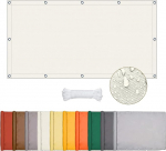 Veekindel p&auml;ikesepurje, ristk&uuml;likukujuline markiis koos aasadega, markiisikangas UV-kaitsega 95%, p&auml;ikesekaitse r&otilde;dule, terrassile koos k&ouml;iega, &otilde;ue, muru, aeda, parki (kreemikas v&auml;rvid, 1 x 3 m).