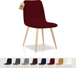 FIGOOO toolikatted, komplekt 6, Stretch toolikatted, Skandinaavia, universaalne, eemaldatav, pestav, kaitsvad katted k&ouml;&ouml;gitoolidele, hotellile, banketile (veinipunane, 6 t&uuml;kki)