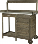 Dehner Hamilton puidust istutuslaud, umbes 125 x 112 x 46 cm, FSC&reg; sertifitseeritud kuusepuust, pruun