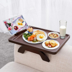 SINWANT diivanivarre kandik, bambusest diivanivarre klambrilaud, 40 x 30 cm, suur diivanivarre kandik 360 &deg; telefoni hoidjaga, kaasaskantav k&uuml;lglaud mobiiltelefoni kaugjuhtimispuldi, suupiste jaoks