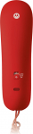Motorola Voice - CT50 juhtmega telefon, lihtne ja kompaktne disain, radiaalfunktsioon, mikrofoni vaigistamise l&uuml;liti, seinale paigaldatav, helisignaali helitugevuse reguleerimine - punane