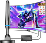 DVBT2 antenn, DVB-T/DVB-T2 antenn, tugevam varrasantenn digitaaltelevisioonile/digitaal-TV/DAB-raadio/DVB-T2 tuuneripulga jaoks, maksimaalne signaali kvaliteet, magnetilise alusega, 3 m kaabliga