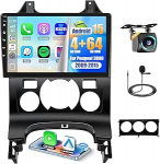 4G + 64G 9-tolline puuteekraaniga autoraadio Peugeot 3008 2009-2015, raadio koos juhtmevaba CarPlay ja Android autoga, GPS, WiFi, Bluetooth, RDS, FM, USB, SWC, mikrofon, tagurduskaamera.