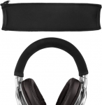 Geekria Flex-Stoff-Kopfbandabdeckung, kompatibel mit Sony MDR-1ADAC/ 1ABT/ 1AM2/ 1R/ 1RNC/ 1RBT/ 1A Kopfh&ouml;rern, Ersatz-Reparaturteil, einfache DIY-Installation (schwarz)