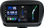 6G + 128G - Octa Core | Android 15 IPS 9-tolline autoraadio Fiat 500X (2014-2020) - CarPlay Android Auto - LED tagurduskaamera ja mikrofon - 2 DIN - DAB roolijuhtimiss&uuml;steem Fast-Boot 360-CAM