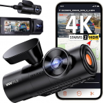 VANTRUE N4 Pro 5G WiFi auto armatuurkaamera, 4K+ 1080P+ 1080P/3 HDR, STARVIS 2 armatuurkaamera privaatsusrežiimi ja puhverparkimise j&auml;lgimine, IR-t&auml;hevalgustus &ouml;&ouml;sel, h&auml;&auml;lk&auml;sklus, GPS, 2,45 tolli, max 512 GB
