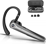 Bluetooth-peakomplekt V5.4 traadita k&auml;ed-vabad telefon CVC 8.0 ja ENC topeltmikrofoniga, Bluetooth-k&otilde;rvaklapid traadita 25 tunni k&otilde;neajaga, 120 tundi ooterežiimi mobiiltelefoni mobiiltelefonide juhtimiseks kontoris &auml;ri, mustad