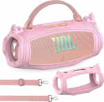 BCWEGION Silikoonist &uuml;mbris JBL Charge 6 kaasaskantavale Bluetooth-k&otilde;larile, kaitsekott JBL Charge 6 Pro AI Sound Bluetooth-k&otilde;lari tarvikud (roosa)