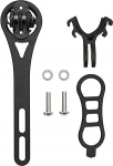 Keenso Bike Computer Holder, metallist jalgrattakoodi tabel GPS GPS GPS istme pikendus Bracket for Bryton / Wahoo (Must iste ja lampide klamber Wahoo jaoks)