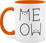 Mug 325 ml - Statement - Meow Black - 325 ml - Orange - Kohvitassid Laused Laused Kassid Kohvitass Statement Mug Happy New Year Cats New Year with
