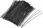 hankekaart 12,7 cm metallist Twist Ties Wiederverwendbare Kabelschnur Drahtbinder Schwarz 500 St&uuml;ck