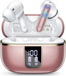 Bluetooth k&otilde;rvaklapid, k&otilde;rvaklappide juhtmevabad Bluetooth 5.4, 46 tundi bass 3D Stereo traadita k&otilde;rvaklapid, USB-C kiirlaadimine, 4 ENC m&uuml;rasummutusmikrofon, IPX7 veekindlad k&otilde;rvaklapid spordi jaoks