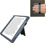 kwmobile &uuml;mbris &uuml;hildub Pocketbook InkPad Eo/Bigme InkNote Color+ &uuml;mbrisega - Flip Case koos k&auml;erihmaga - kunstnahast &uuml;mbris - tumesinine tumehall - tumehall