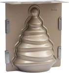 Decora 0075010 3D j&otilde;ulupuu mittekleepuv koogivorm, raud, must