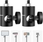 NEEWER 2-pack kiirvahetusadapter 1/4" kruviga, multifunktsionaalne statiivi otsa adapter - stuudio monitori statiivile, kaamerakinnitusele, fotostuudio fotograafiavalgustuse statiivile - ST12