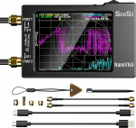 Seesii NanoVNA-H antennianal&uuml;saator, 2,8-tolline vektorv&otilde;rgu anal&uuml;saator 10 KHz - 1,5 GHz MF HF VHF UHF S-parameetrite, pinge seisva laine suhte, faasi, SD-kaardi toetuse m&otilde;&otilde;tmine