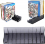 Yosoo Health Gear m&auml;ngukaartide CD DVD hoidmise riiul, avatud riiul, 2 tk, universaalne m&auml;ngukaardikarp, filmiriiul, organiseerija Blu Ray videom&auml;ngude korpustele, CD-dele, VHS-kassettidele,