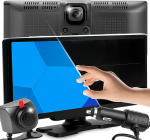 Retoo Bluetooth autoraadio 10,26-tolline puuteekraan HD 1600 x 600, traadita CarPlay Android auto, WiFi, FM raadio 88-108 MHz, k&auml;ed-vabad k&otilde;ned, tugi esi- ja tagakaamerale, SD video