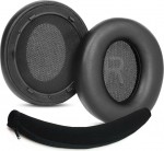 TaiZiChangQin Space Q45 k&otilde;rvapadjad, k&otilde;rvapadjad, peapaelakatted, asendamine &uuml;hildub Anker Soundcore Space Q45 Bluetooth traadita &uuml;le k&otilde;rvaklappide, valgu nahast k&otilde;rvapadjadega