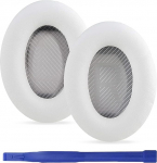 Asendatavad k&otilde;rvapadjad Bose QuietComfort 35 (QC35) ja QuietComfort 35 II (QC35 II) k&otilde;rvaklappidele, Premium mugavad valgenahast ja m&uuml;raeristavad m&auml;luvahust k&otilde;rvapadjad (valge)
