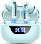 Bluetooth 5.3 k&otilde;rvaklapid, 2025 In-Ear k&otilde;rvaklapid Traadita Bluetooth Deep Bass juhtmevabad k&otilde;rvaklapid 4 ENC mikrofoniga, m&uuml;ravastased k&otilde;rvaklapid